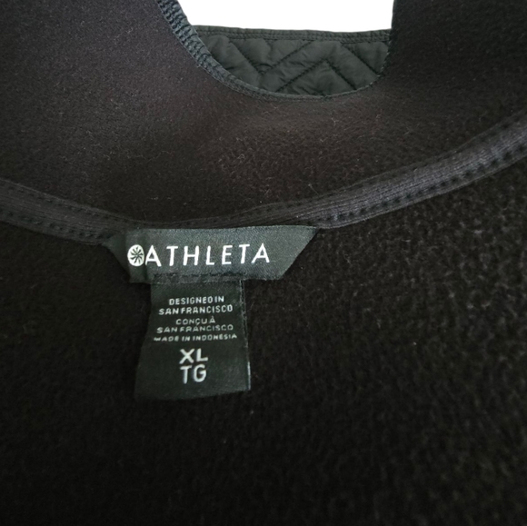 Athleta Cozy Sherpa Snap Sweatshirt Size XL  Black - Picture 11 of 15